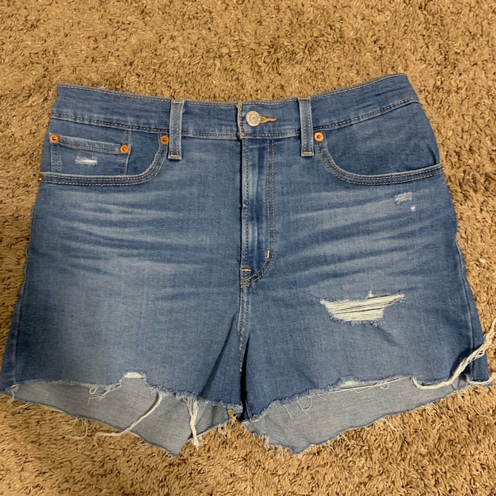 Levi’s high rise jean shorts